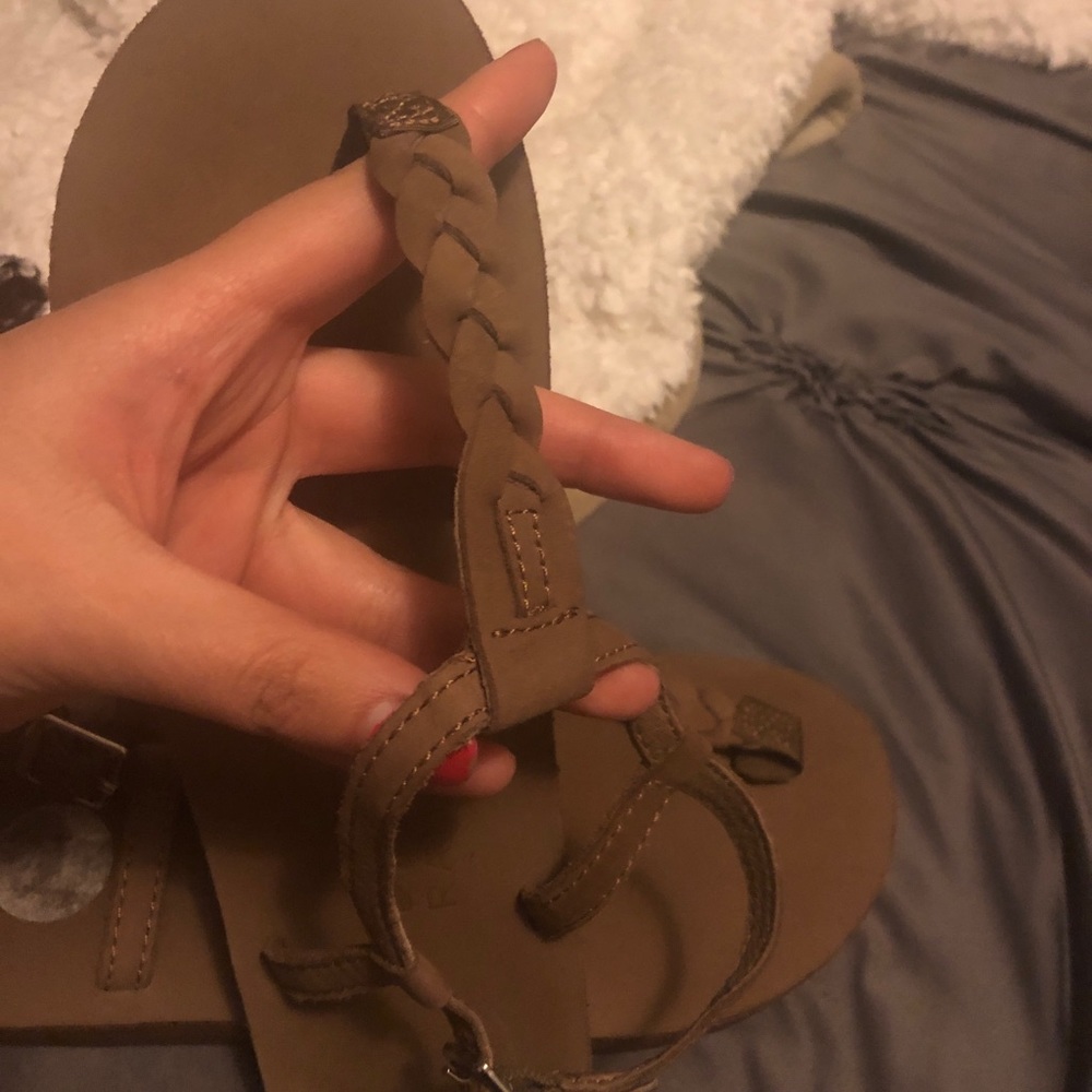 Rainbow, thong sandals. T-street leather